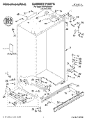 CABINET PARTS Diagram and Parts List for KSSP42QMS00  KitchenAid Refrigerator