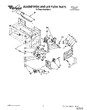 MAGNETRON AND AIR FLOW Diagram and Parts List for MH6600XX0  Whirlpool Microwave