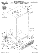 CABINET, LITERATURE Diagram and Parts List for GD2SHAXKT02  Whirlpool Refrigerator