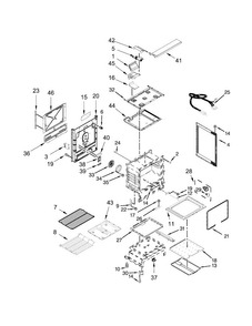 Chassis Parts Diagram and Parts List for WEG745H0FE0  Whirlpool Range