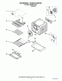 INTERNAL OVEN PARTS Diagram and Parts List for KDRS407VSS00  KitchenAid Range