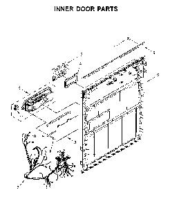 Inner door parts Diagram and Parts List for WDF330PAHS5  Whirlpool Dishwasher
