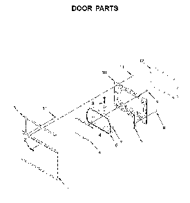 Part Location Diagram of W11187709 Whirlpool DOOR