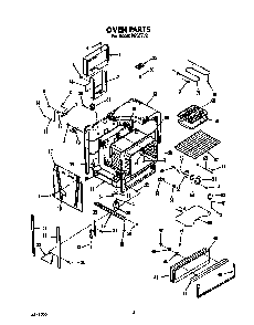 Oven Diagram and Parts List for N9357*2  Roper Range
