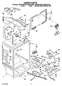 LINER PARTS Diagram and Parts List for GR9FHTXVL00  Whirlpool Refrigerator