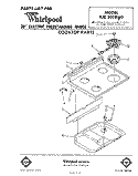 COOKTOP Diagram and Parts List for RJE302BW0  Whirlpool Range