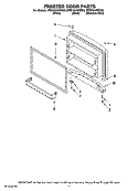 FREEZER DOOR PARTS, OPTIONAL PARTS Diagram and Parts List for MTB1954MEB00  Whirlpool Refrigerator