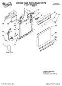 Part Location Diagram of W10072680 Whirlpool Console (Includes Item 2)