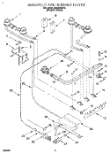 MANIFOLD AND BURNER Diagram and Parts List for SS330PEBH0  Whirlpool Range