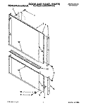 DOOR AND PANEL Diagram and Parts List for KUDA23HYWH0  KitchenAid Dishwasher