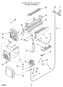ICEMAKER, LIT/OPTIONAL Diagram and Parts List for KSSS48MDX05  KitchenAid Refrigerator