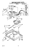 MACHINE BASE Diagram and Parts List for KAWE460WAL3  KitchenAid Washer