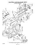CONTROLS AND REAR PANEL Diagram and Parts List for LA7460XMW0  Whirlpool Washer