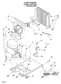 UNIT PARTS Diagram and Parts List for KUSS185JSS3  KitchenAid Ice Maker