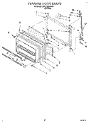 FREEZER DOOR Diagram and Parts List for 3VET19ZKAW01  Whirlpool Refrigerator