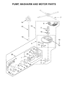 Part Location Diagram of W11553338 Whirlpool ARM-SPRAY