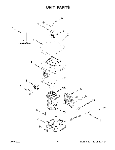 Unit Parts Diagram and Parts List for 5KSB1325EWH0  KitchenAid Blender