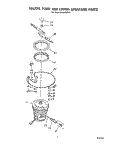 HEATER, PUMP AND LOWER SPRAYARM Diagram and Parts List for DP6000XRP1  Whirlpool Dishwasher
