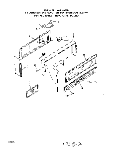 Backguard Diagram and Parts List for 1315*1A  Roper Range