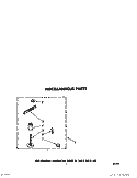 MISCELLANEOUS Diagram and Parts List for LA5550XPW1  Whirlpool Washer