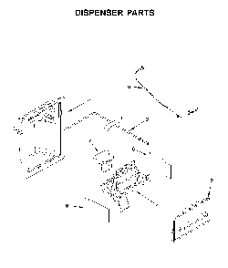 Dispenser parts Diagram and Parts List for WRS331SDHB03  Whirlpool Refrigerator