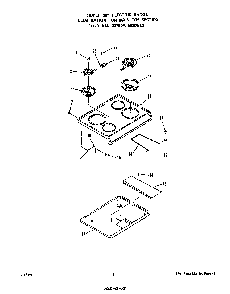 Main Top Diagram and Parts List for 2275*0A  Roper Range