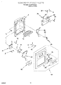 DISPENSER FRONT Diagram and Parts List for 8340NFSBS00  Whirlpool Refrigerator