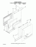 DOOR PARTS Diagram and Parts List for KESK901SSS06  KitchenAid Range