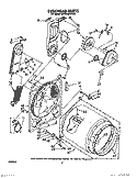 BULKHEAD Diagram and Parts List for KEYE560WTO0  KitchenAid Dryer
