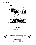 SECTION Diagram and Parts List for SC8536EWW1  Whirlpool Cooktop