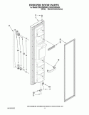 FREEZER DOOR PARTS Diagram and Parts List for BRS62BBBNA00  Whirlpool Refrigerator