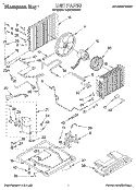 UNIT, LITERATURE Diagram and Parts List for BHAC1800BS1  Whirlpool Air Conditioner