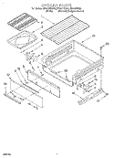 BROILER Diagram and Parts List for SF325PEGZ4  Whirlpool Range