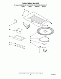 TURNTABLE PARTS Diagram and Parts List for GMH5184XVB1  Whirlpool Microwave