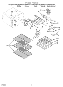 OVEN Diagram and Parts List for KERC507HBL1  KitchenAid Range