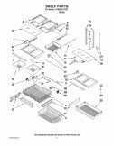 SHELF PARTS Diagram and Parts List for GX5SHDXVQ03  Whirlpool Refrigerator