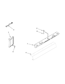 Control Panel Parts Diagram and Parts List for KBSD618ESS00  KitchenAid Refrigerator