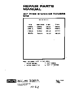 Section 3 Diagram and Parts List for 1463*3A  Roper Range