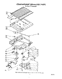 COMPARTMENT SEPARATOR Diagram and Parts List for ET14AKXRWR1  Whirlpool Refrigerator