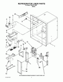 REFRIGERATOR LINER PARTS Diagram and Parts List for GI5SVAXVB03  Whirlpool Refrigerator