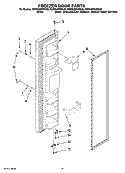 FREEZER DOOR PARTS Diagram and Parts List for KSRS25RVMS00  KitchenAid Refrigerator