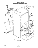 CABINET Diagram and Parts List for ET12DCXLWR0  Whirlpool Refrigerator