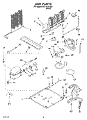 UNIT, OPTIONAL Diagram and Parts List for RT21SKXLQ01  Roper Refrigerator