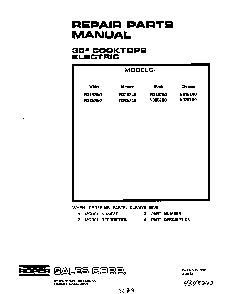 Front Cover Diagram and Parts List for N3157*0  Roper Range
