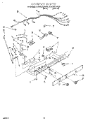 CONTROL, LIT/OPTIONAL Diagram and Parts List for 3VED23DQFN00  Whirlpool Refrigerator