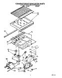 COMPARTMENT SEPARATOR Diagram and Parts List for KTRD18KXWH10  Whirlpool Refrigerator