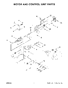Motor And Control Unit Parts Diagram and Parts List for 5KSM195PSAHI0  KitchenAid Mixer