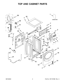 Part Location Diagram of W11737328 Whirlpool ENERGY GUIDE