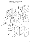 DISPENSER FRONT Diagram and Parts List for 4KSRS27QAA01  KitchenAid Refrigerator