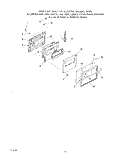 UPPER OVEN DOOR Diagram and Parts List for 2075B0A  Roper Range